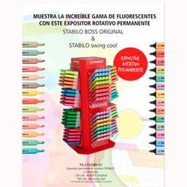 Stabilo Expositor Rotativo Marcadores Fluorescentes Boss Original + Swing Cool C-Surtidos 120 + 160 Ud