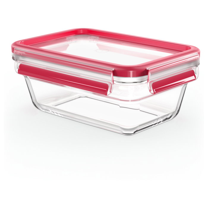 Emsa Clip & Close N10408 Contenedor de Vidrio 850 ml Rojo Emsa Clip & Close N10408 Contenedor de Vidrio 850 ml Rojo
