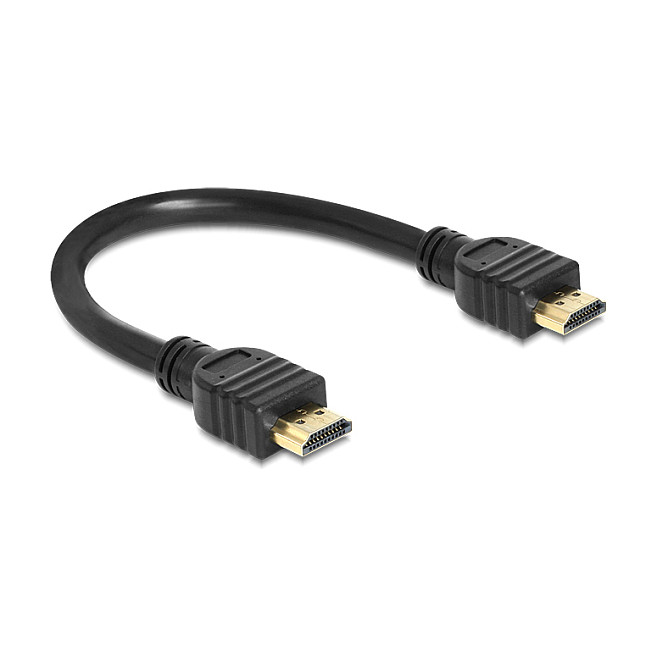 DeLOCK 83352 Cable HDMI High Speed con Ethernet 4K 25 cm DeLOCK 83352 Cable HDMI High Speed con Ethernet 4K 25 cm