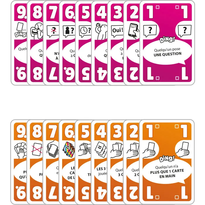 Asmodee DON'T PANIC GAMES Juego de Cartas para Fiestas ¡DING! - 2 a 7 Jugadores, a partir de 8 años, Divertido y Rápido - Juegos Expres - Versión en Francés Asmodee DON'T PANIC GAMES Juego de Cartas para Fiestas ¡DING! - 2 a 7 Jugadores, a partir de 8 años, Divertido y Rápido - Juegos Expres - Versión en Francés