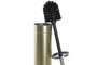 DKD Home Decor Escobillero Metal PP Mate Dorado