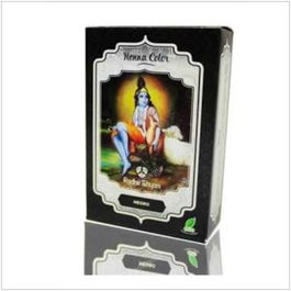 RADHE SHYAM Henna Polvo Negro 100Gr Tinte Natural para el pelo vegano sin amoniaco