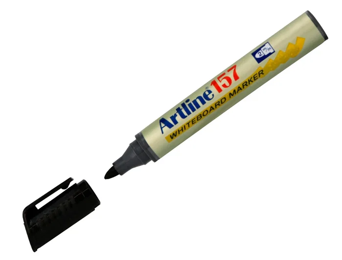Artline Rotulador Pizarra EK-157 Negro Punta Redonda 2mm
