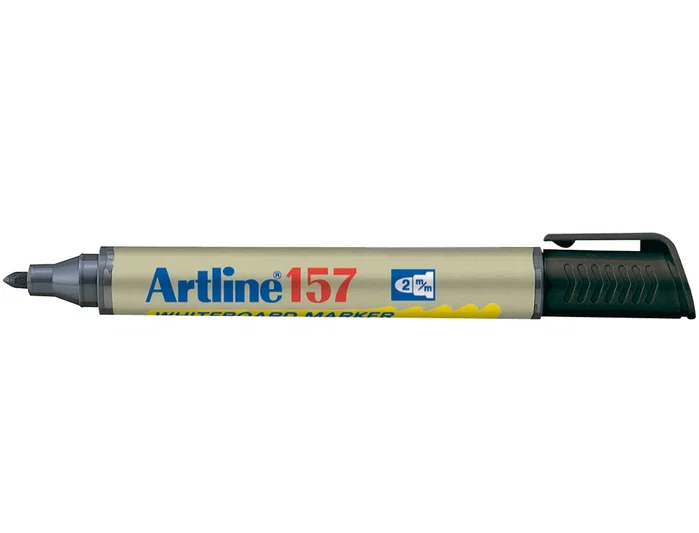Artline Rotulador Pizarra EK-157 Negro Punta Redonda 2mm