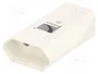 PAWBOL Conector de alimentación AC hembra 2P 250V AC blanco