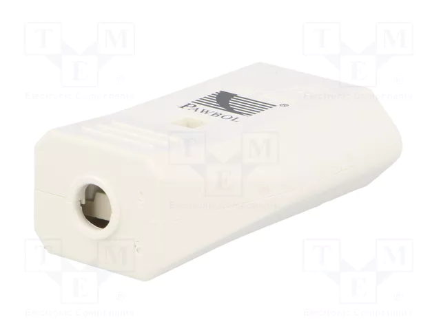 PAWBOL Conector de alimentación AC hembra 2P 250V AC blanco