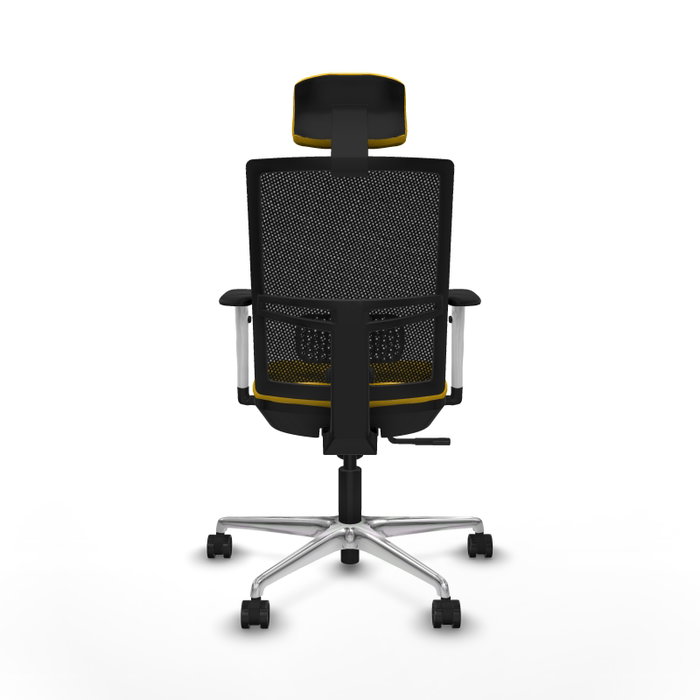 PIQUERAS Y CRESPO Silla de oficina Yunquera con mecanismo Sincro, Amarillo y Negro PIQUERAS Y CRESPO Silla de oficina Yunquera con mecanismo Sincro, Amarillo y Negro