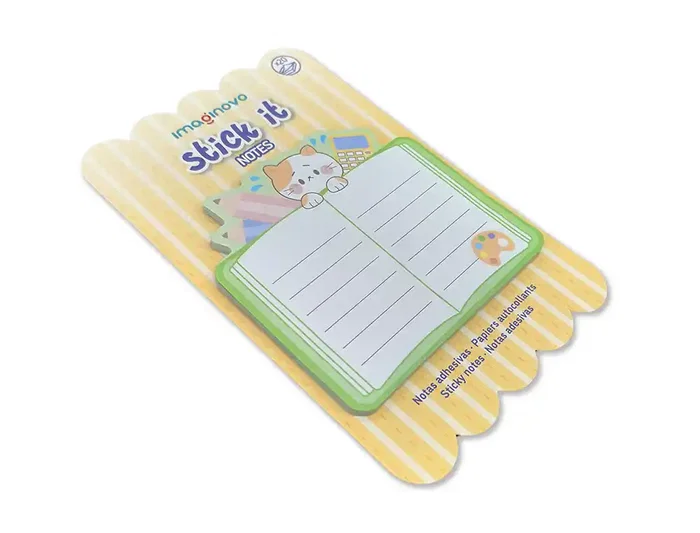 Imaginovo Bloc Notas Adhesivas Meow Fantasía 20 Hojas 70x70 mm