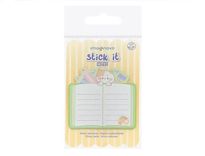 Imaginovo Bloc Notas Adhesivas Meow Fantasía 20 Hojas 70x70 mm