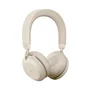 Jabra Evolve2 75 Auriculares Bluetooth con ANC y Certificación Microsoft Teams, Beige, USB-A