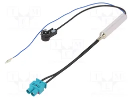 4CARMEDIA Cable con conector Fakra doble e ISO enchufe angular