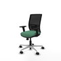 PIQUERAS Y CRESPO Silla de oficina Yunquera con mecanismo Sincro/Traslack Verde esmeralda