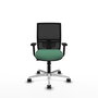 PIQUERAS Y CRESPO Silla de oficina Yunquera con mecanismo Sincro/Traslack Verde esmeralda