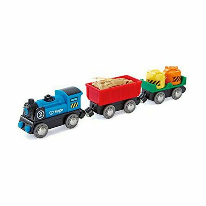 Hape Tren de Mercancías de madera con luz Hape Tren de Mercancías de madera con luz