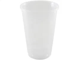 Blanca Vaso de Plastico Reutilizable Transparente 550 ml Paquete de 10 Unidades