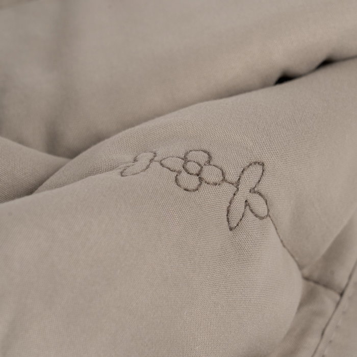 Colcha Taupe Poliester Dormitorio 180 X 260 cm