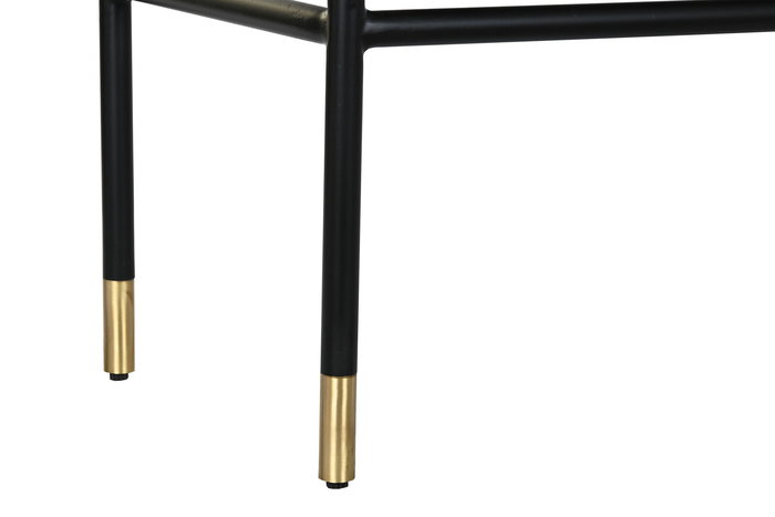 DKD Home Decor Armario Moderno Blanco Negro 180x75x40 cm 2 Puertas Madera MDF