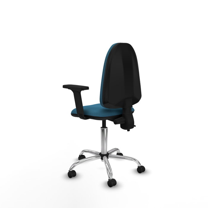 PIQUERAS Y CRESPO Silla de oficina Aýna Verde petróleo con brazos 2D PIQUERAS Y CRESPO Silla de oficina Aýna Verde petróleo con brazos 2D