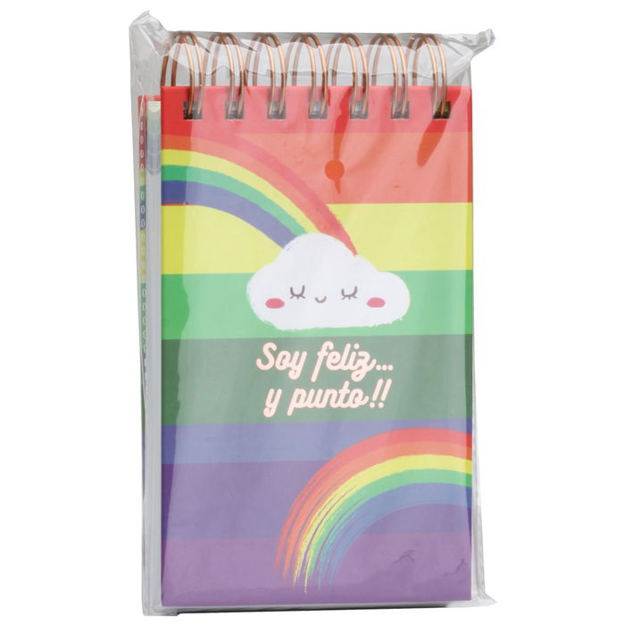 CMP General Libreta A6 Arcoiris con Espiral y Tapas Duras para Listados de Tareas 150 Páginas 9,5x3 cm h.17 cm CMP General Libreta A6 Arcoiris con Espiral y Tapas Duras para Listados de Tareas 150 Páginas 9,5x3 cm h.17 cm