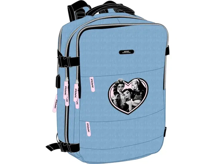 Safta Mochila K-Pop Demon Hunters X para portátil de 15.6" | Mochila de viaje y cabina | Dimensiones 44x29x19 cm Safta Mochila K-Pop Demon Hunters X para portátil de 15.6" | Mochila de viaje y cabina | Dimensiones 44x29x19 cm