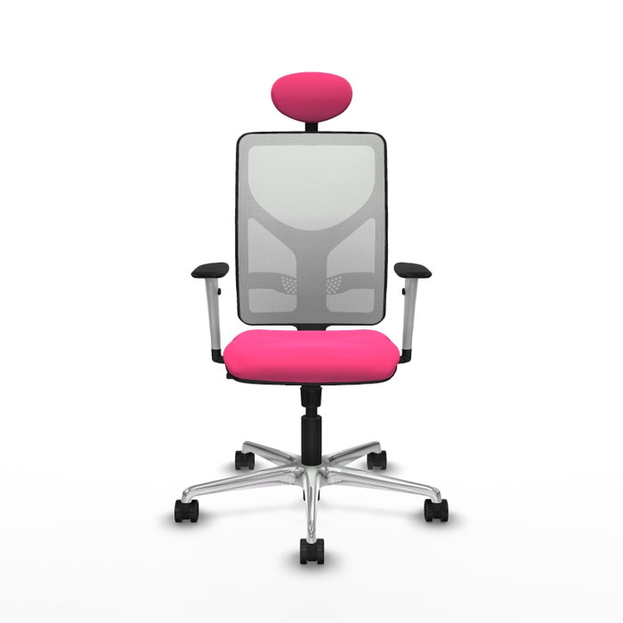 PIQUERAS Y CRESPO Silla de oficina Motilla Rosa y Blanco PIQUERAS Y CRESPO Silla de oficina Motilla Rosa y Blanco