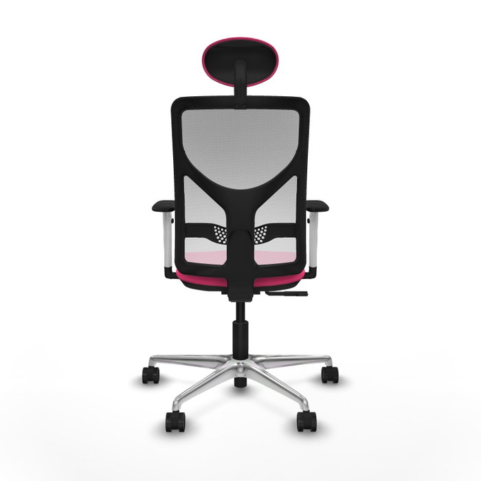 PIQUERAS Y CRESPO Silla de oficina Motilla Rosa y Blanco PIQUERAS Y CRESPO Silla de oficina Motilla Rosa y Blanco