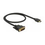 DeLOCK 85581 Cable Adaptador de Video HDMI a DVI-D de 0,5 m