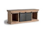 Giner y Colomer Mueble TV Madera de Mango y Patas Metal Natural Gris 150 cm