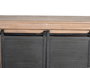 Giner y Colomer Mueble TV Madera de Mango y Patas Metal Natural Gris 150 cm