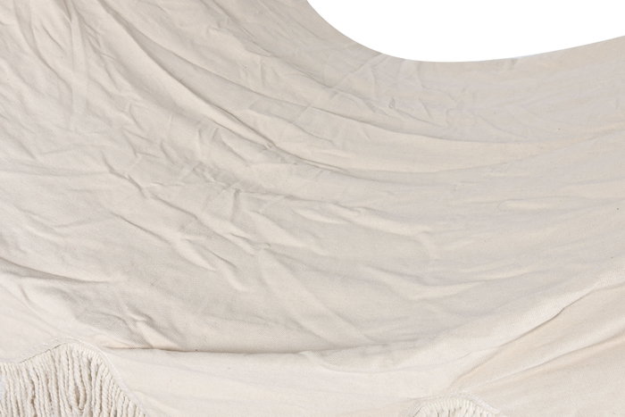 DKD Home Decor Hamaca Blanco 100 x 5 x 200 cm Algodon Abeto con Flecos DKD Home Decor Hamaca Blanco 100 x 5 x 200 cm Algodon Abeto con Flecos