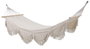 DKD Home Decor Hamaca Blanco 100 x 5 x 200 cm Algodon Abeto con Flecos