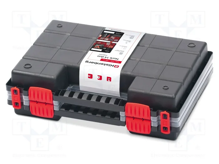 KISTENBERG Contenedor NORB DUO Doble con Cajitas Negro KISTENBERG Contenedor NORB DUO Doble con Cajitas Negro