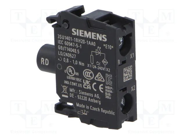 SIEMENS Elemento iluminador LED rojo 22mm