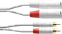 Cordial Cable de Audio Doble XLR/RCA Macho 3 Metros Blanco