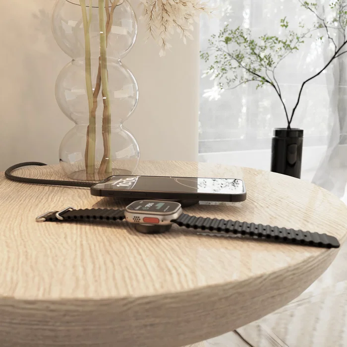 Zens Charging Cable Pro 2 Aluminum - Qi2 Apple Watch Negro Zens Charging Cable Pro 2 Aluminum - Qi2 Apple Watch Negro