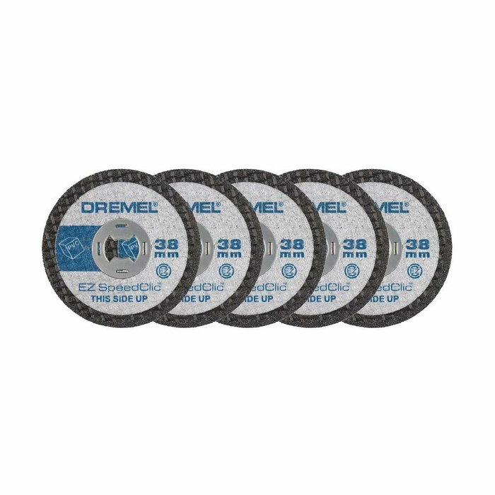 Dremel SC476 EZ SpeedClic Ruedas de Corte para Plástico, Pack de 5