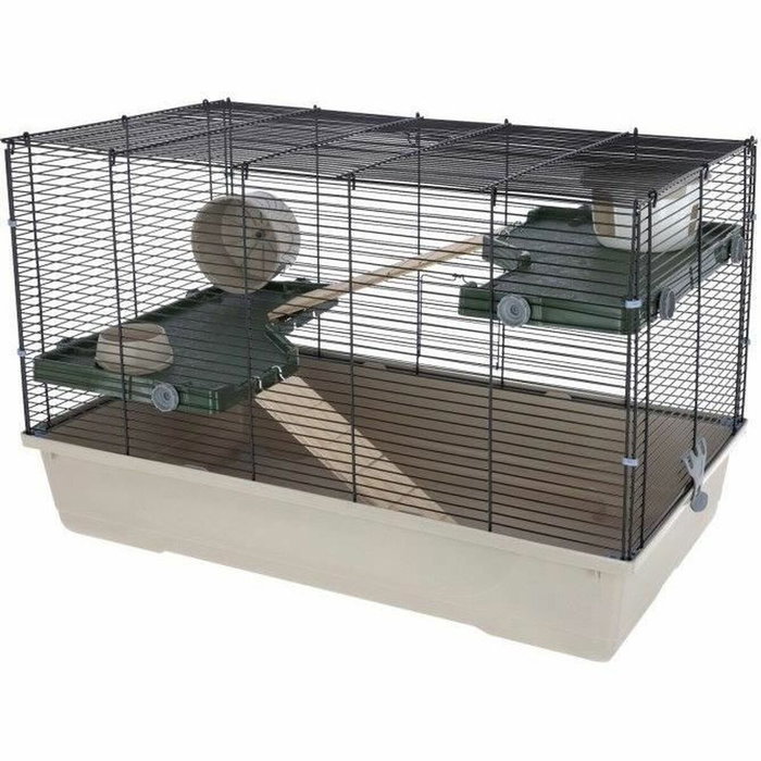 Kerbl Flat Nature Jaula para animales pequeños - 80 x 45 x 53 cm - 3 plantas Kerbl Flat Nature Jaula para animales pequeños - 80 x 45 x 53 cm - 3 plantas
