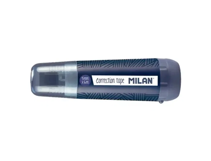 Milan Cinta Correctora 5 mm x 6 m Serie 1918 Azul Marino con Recambio