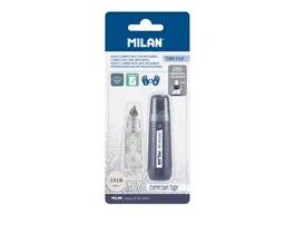 Milan Cinta Correctora 430 Since 1918 Azul Marino Blister 1 Unidad + 1 Recambio 5 mm x 6 m