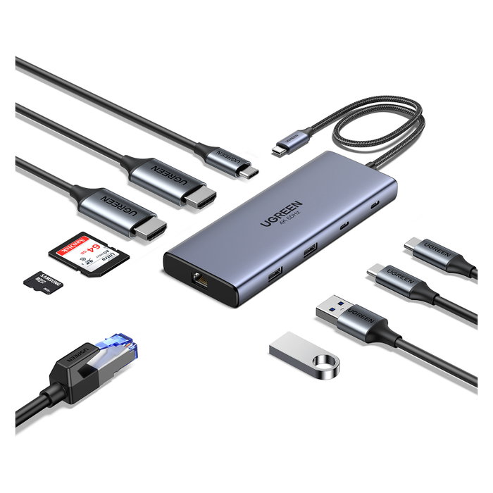 UGREEN Hub USB-C REVODOK PRO 10 10 en 1 Gris
