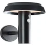 Brilliant BRI4004353437823 Aplique de Exterior LED y Solar con Detector de Movimiento - Metal y Plástico - 4 W - Negro