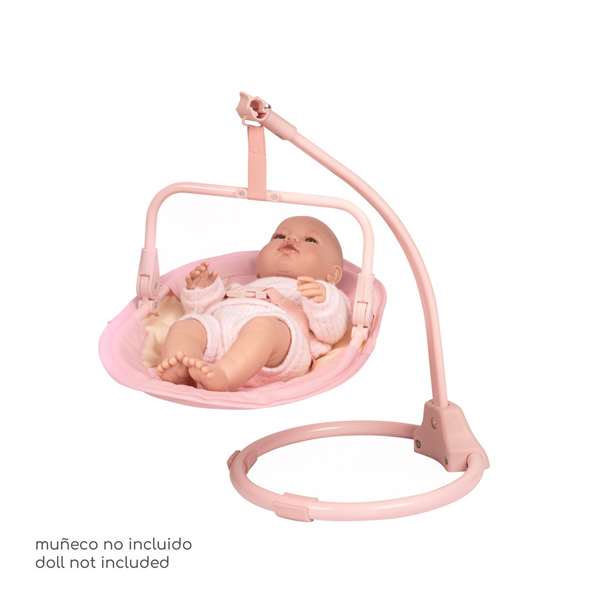 Decuevas Trona Columpio Honey 3 X 1 para Muñecas de hasta 50 cm - 30x31x60 cm