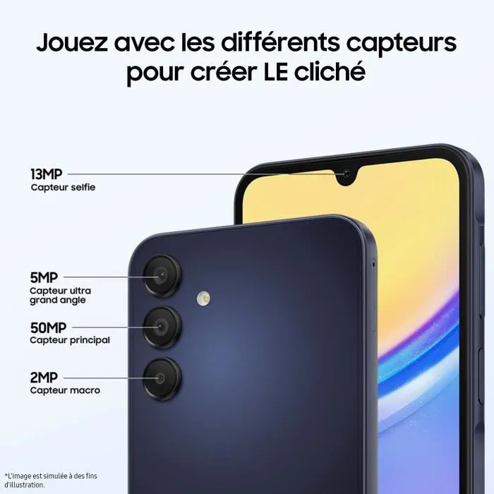 Smartphone Samsung 4 GB RAM 128 GB Negro Negro/Azul Smartphone Samsung 4 GB RAM 128 GB Negro Negro/Azul