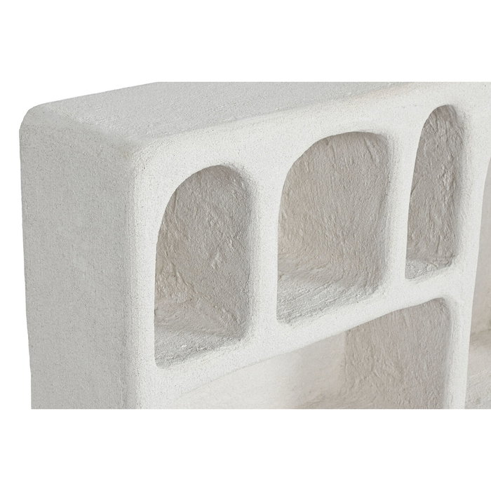 DKD Home Decor Estantería de Pared Abeto MDF Blanco 80x18x48