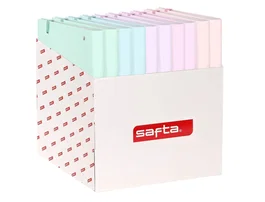 Safta Carpeta 4 Anillas 35 mm Din A4 Tapa Forrada con 100 Hojas Cuadriculadas 5 mm - Colección Heroes Justice League