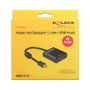 DeLOCK Adaptador Mini DisplayPort 1.2 a HDMI (ST-BU) 4K 3840x2160 Negro, Conector Macho/Hembra, Ref. 62611