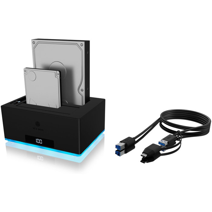 ICY BOX IB-127CL-U3 Dockingstation SATA 2.5 y 3.5 USB 3.2 Gen 1