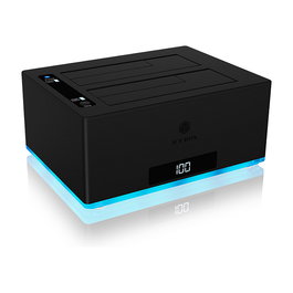 ICY BOX Docking Station IB-127CL-U3 para Discos Duros SATA de 2.5" y 3.5" con USB 3.0