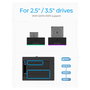ICY BOX IB-127CL-U3 Docking Station para discos SATA de 2.5 y 3.5 pulgadas con clonación