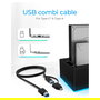 ICY BOX Docking Station IB-127CL-U3 para Discos Duros SATA de 2.5" y 3.5" con USB 3.0